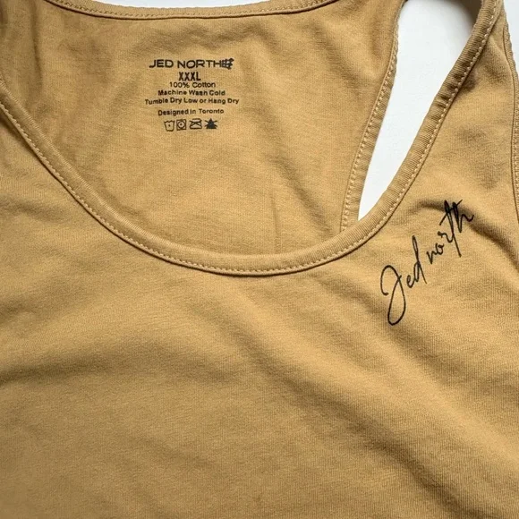 CLASSIC BODYBUILDING RACERBACK STRINGER - Tan - Picture 4 of 5